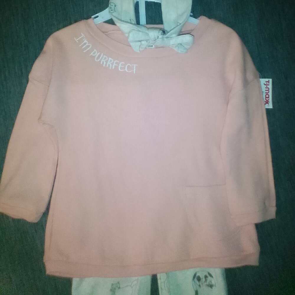 Toddler size 24months fall outfit with head band